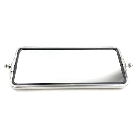 Retrac Head, Mirror, West Coast, 1159 7 In. X 16 In. Oe Style Polished Stainless, Universal Stud Mount 601272